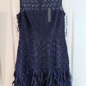Elie Tahari Midnight Blue Lace Dress Annabelle